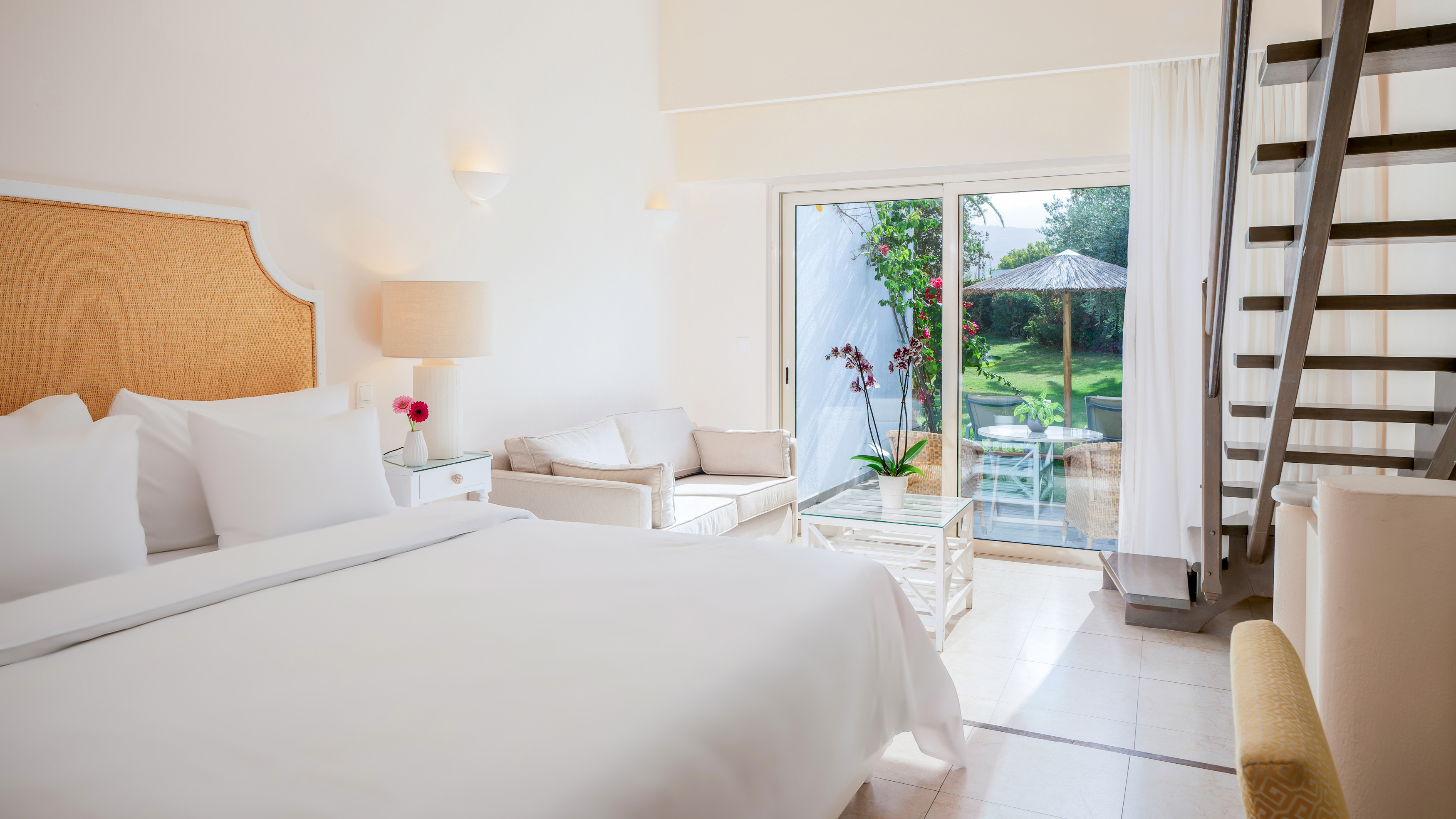 Maisonette family duplex accommodation with garden view at Grecotel Creta Palace in Crete