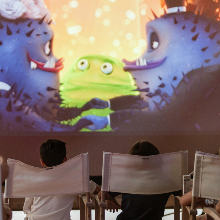 Family movie night experience at Grecotel Creta Palace