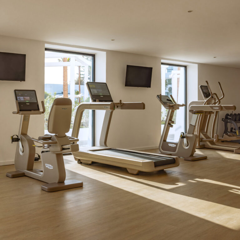 Indoor gym fitness facilities at Grecotel Creta Palace