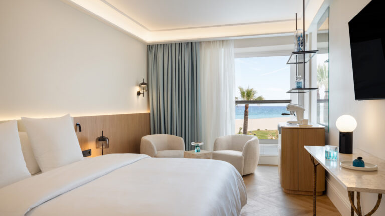 Luxury resort coastal panorama at Grecotel Creta Palace
