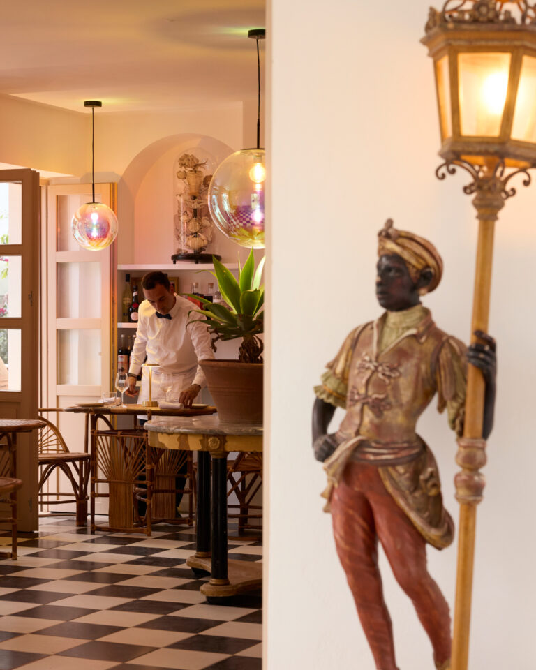 Interior of Antica taverna at Grecotel Creta Palace
