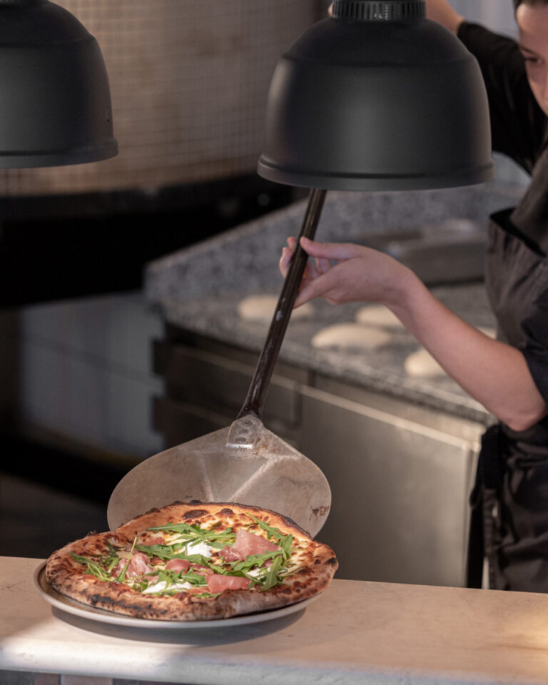 Handmade pizza and Italian kitchen at La Trattoria Grecotel Creta Palace