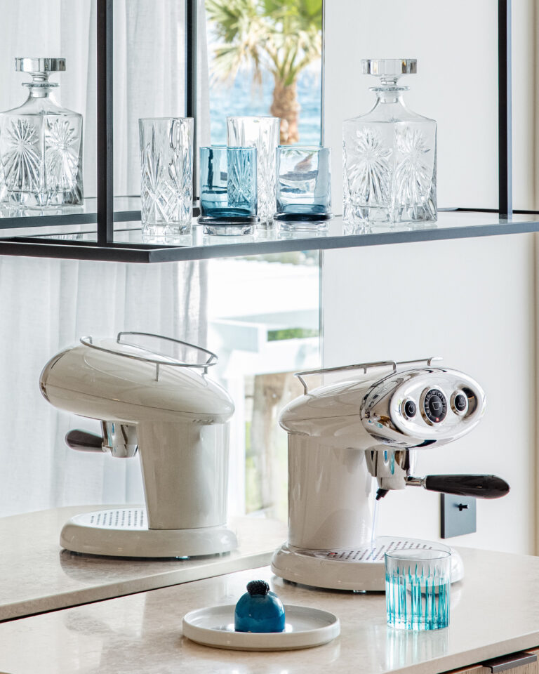 In-room Nespresso coffee machine at Grecotel Creta Palace luxury resort
