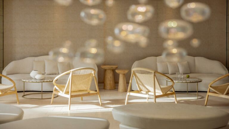 Spa area at Grecotel Creta Palace with modern wellness and fitness equipment.