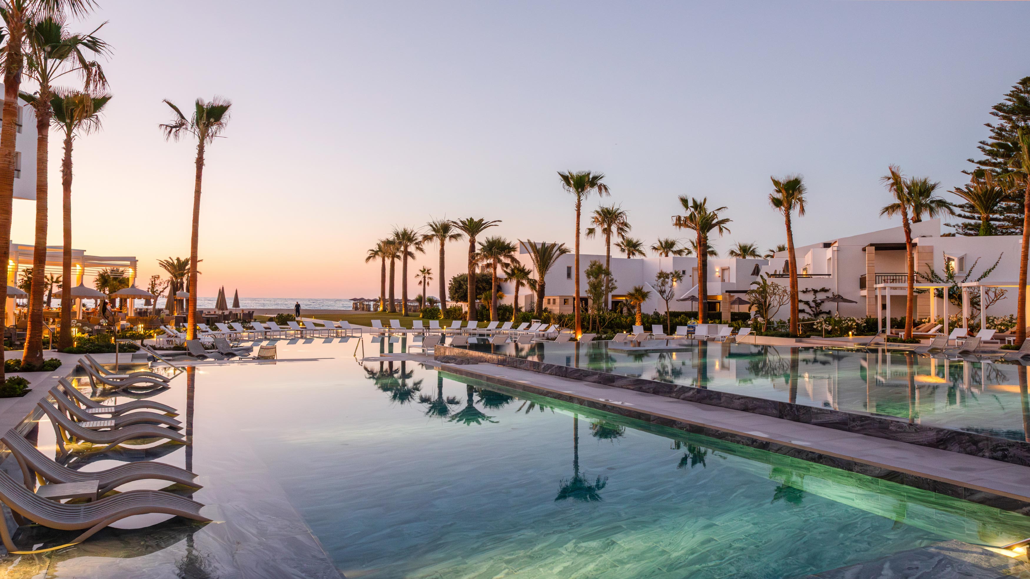 Luxury resort exterior view of Grecotel Creta Palace in Crete