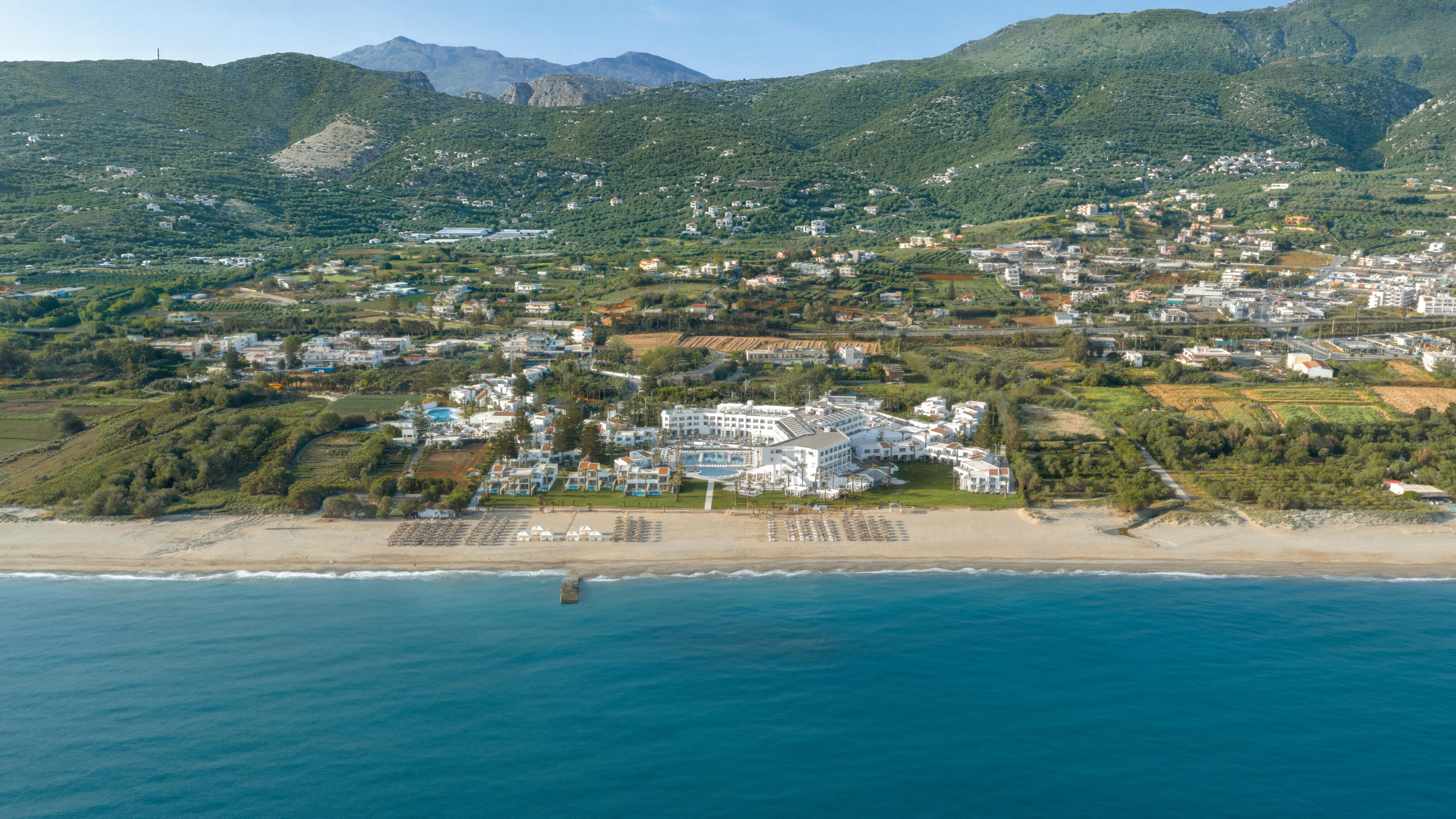 Panoramic views of Grecotel Creta Palace luxury resort in Crete