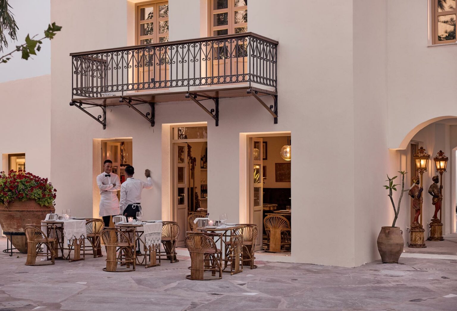 Creta Palace’s dining area at the Village Quartier