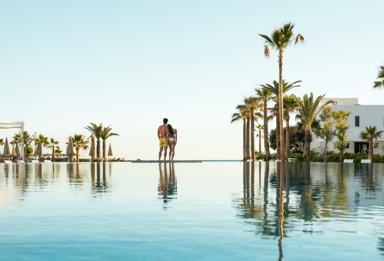 Couple enjoying their holidays at Creta Palace luxury resort