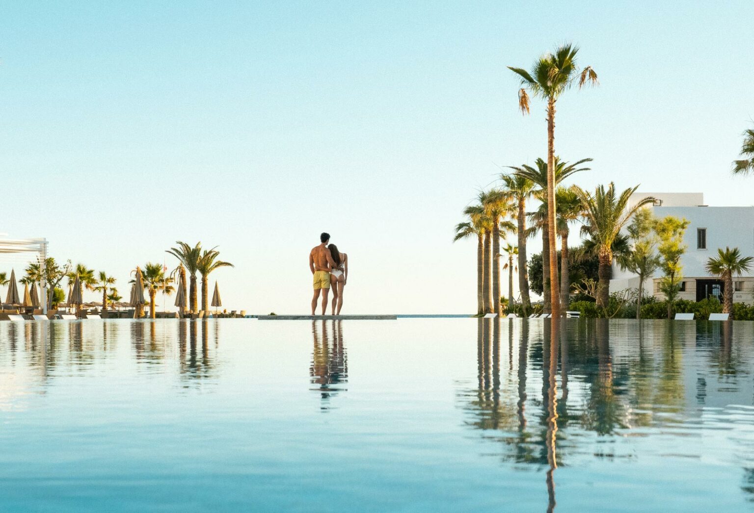 Couple enjoying their holidays at Creta Palace luxury resort