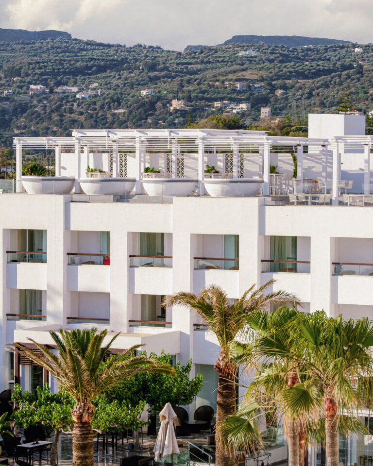 Panoramic sea views from Sky Bar at Grecotel Creta Palace
