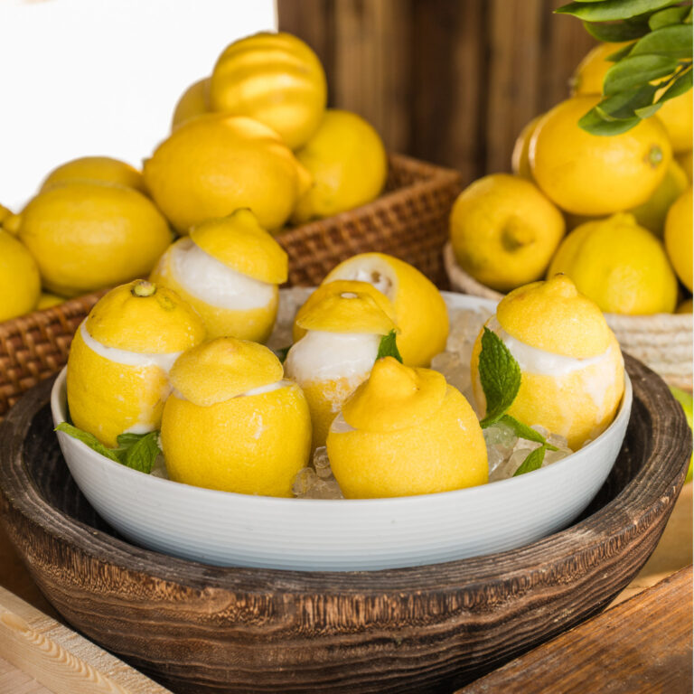 Fresh lemon desserts served at Filoxenia Kalamata
