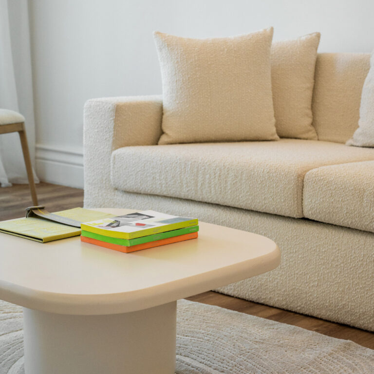 Deluxe Family Suite living area with sofa and contemporary furnishings