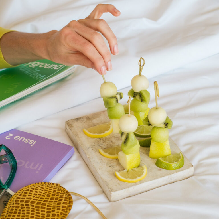 Fruit welcome amenity in the Deluxe Room Panoramic at Filoxenia Kalamata