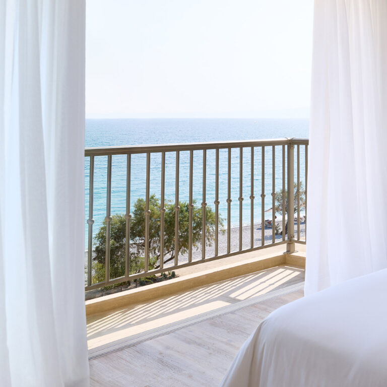 Sea view from the balcony of the Deluxe Suite Seafront