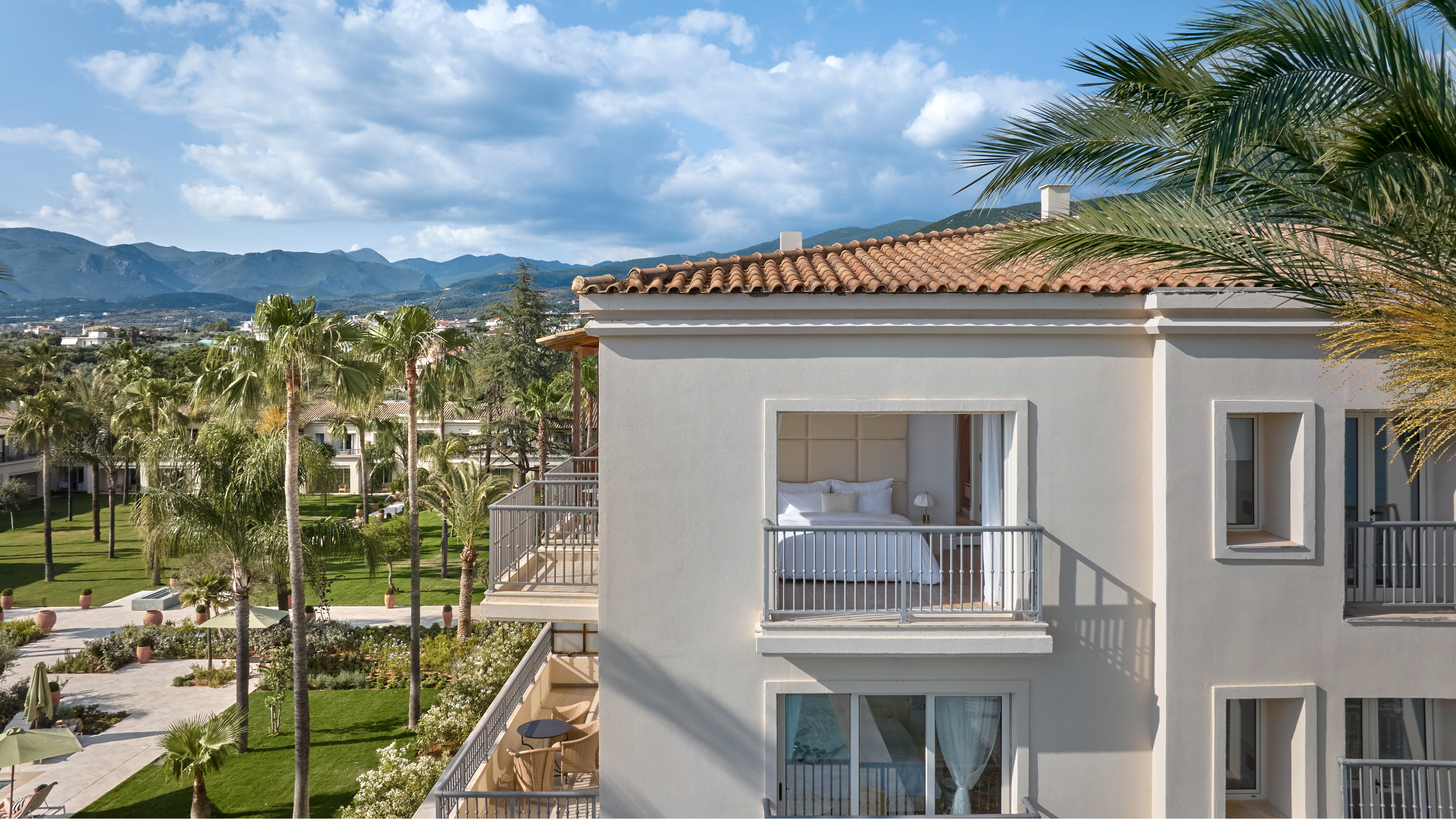 Interior of the Seafront Deluxe Suite at Filoxenia Kalamata