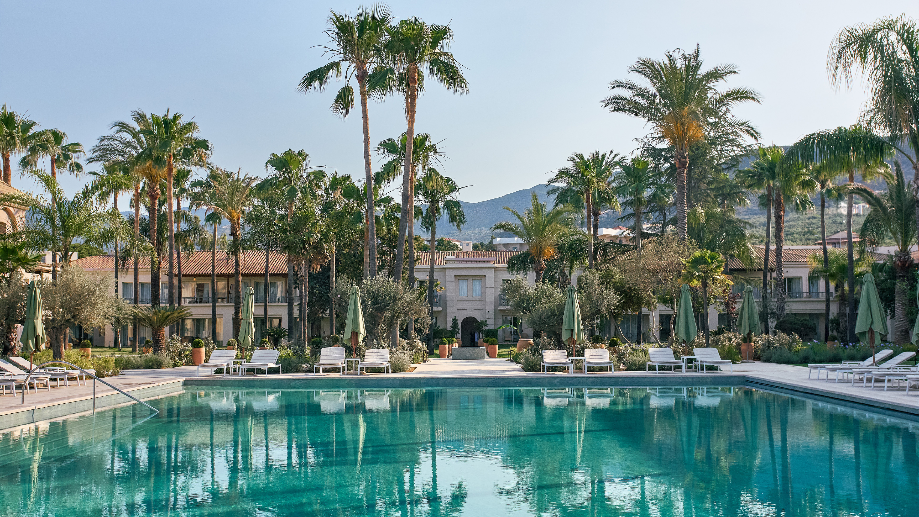 Swimming pool views at Filoxenia Kalamata resort