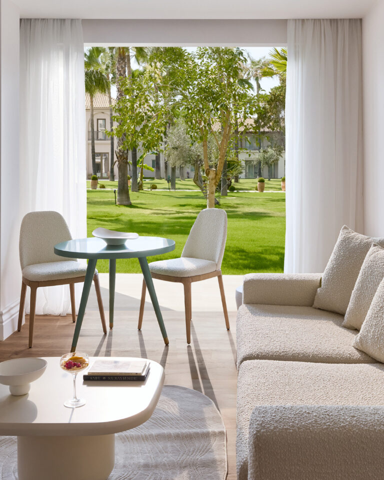 Deluxe Family Suite with garden patio at Filoxenia Kalamata