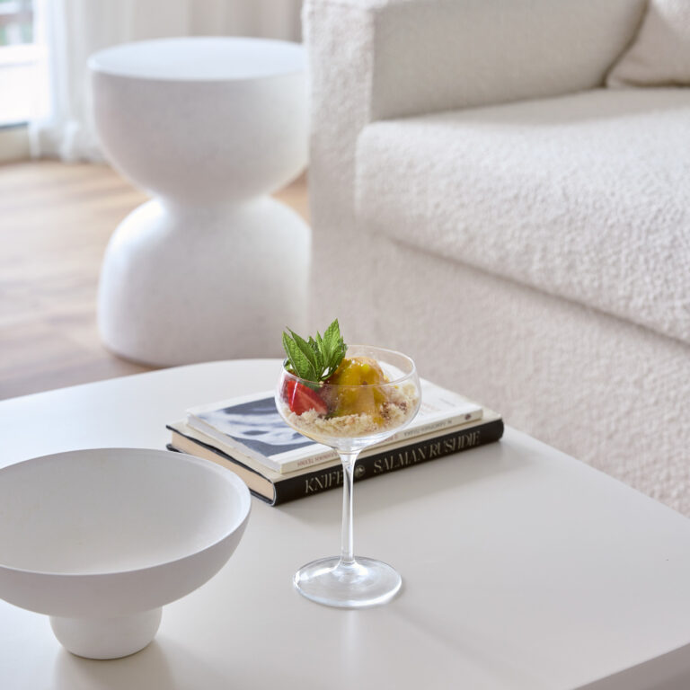 Welcome drinks in the Two Bedroom Luxury Suite