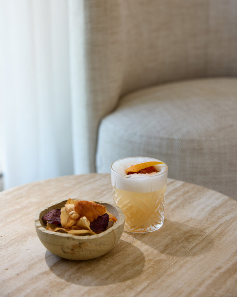 Welcome drinks in the Deluxe Suite Seafront Palm Gardens