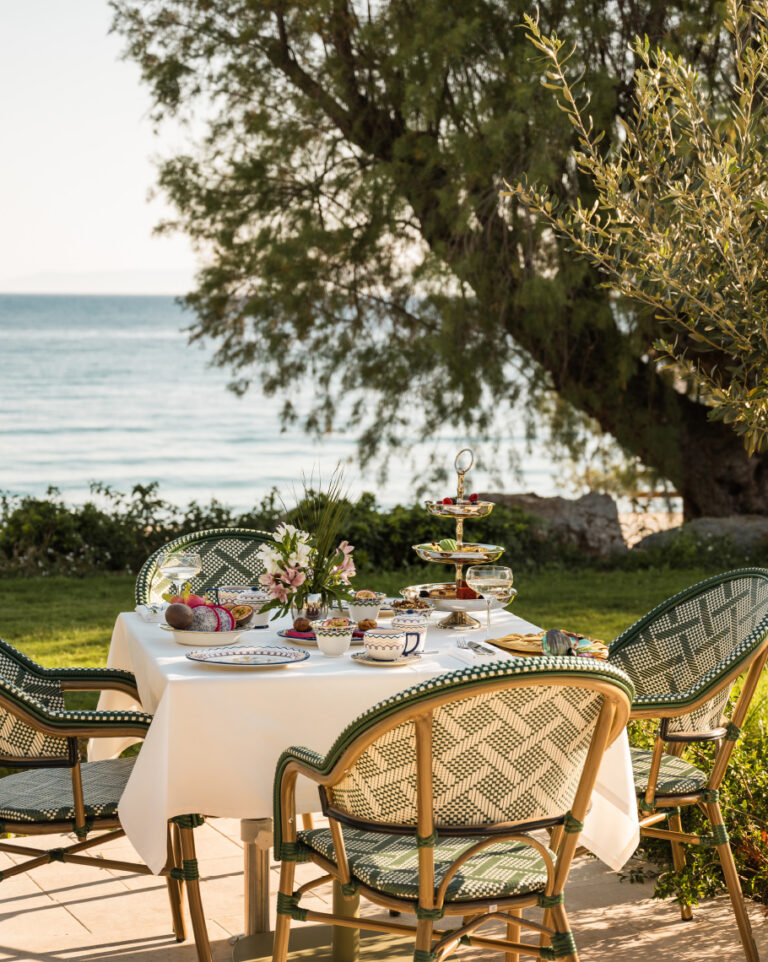 Afternoon tea at Grecotel Filoxenia