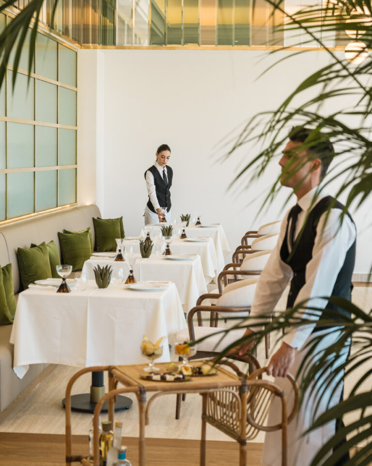 Service at Olive Club Restaurant and Bar