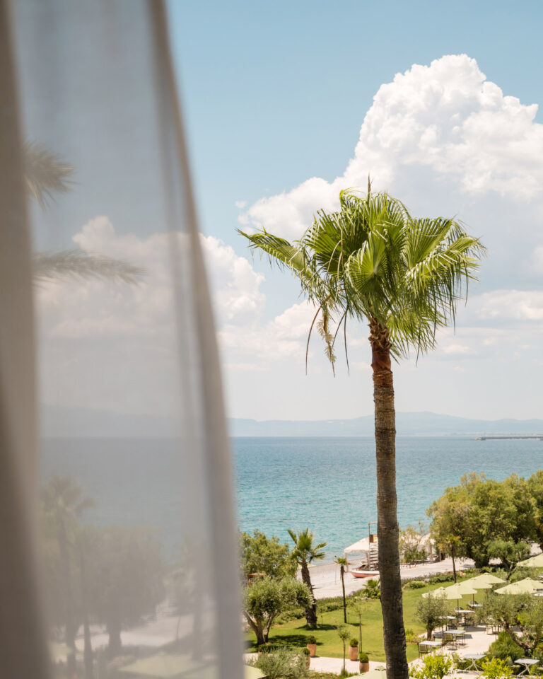 Sea view from the Deluxe Family Suite at Filoxenia Kalamata