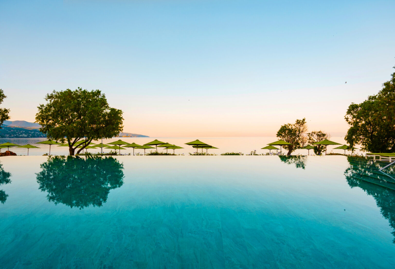 Infinity pool overlooking the sea