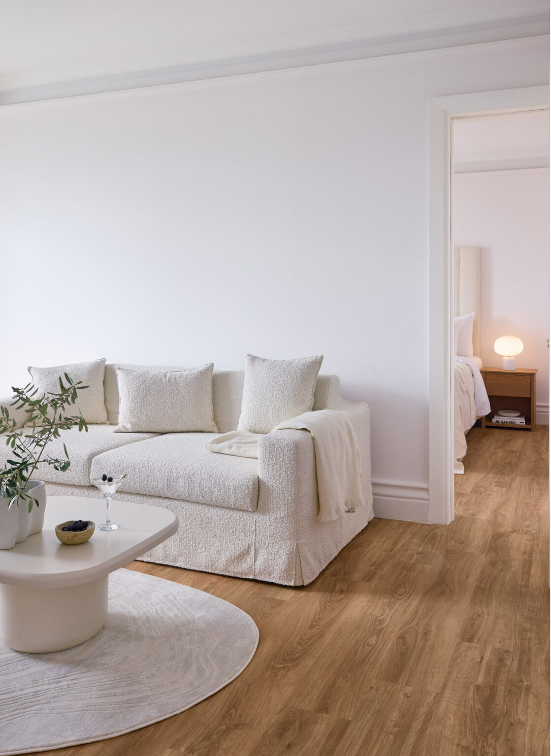 Two Bedroom Luxury Suite living area with adjoining bedroom