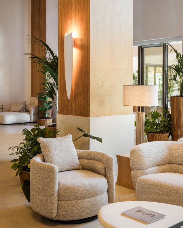 Elegant lobby lounge interior at Grecotel Filoxenia Kalamata