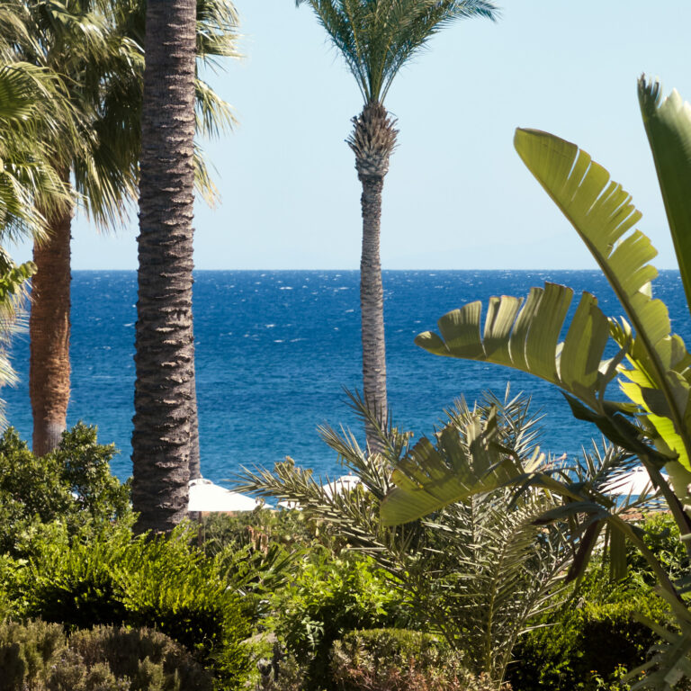 Luxury resort overview at Grecotel Luxme Kos