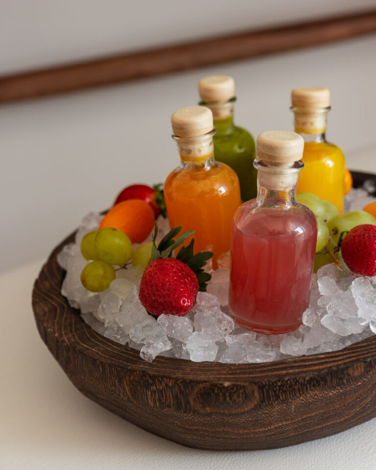 Fresh fruits and juice welcome amenities