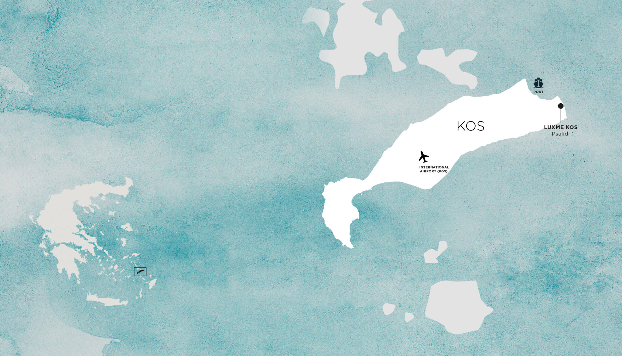 Resort map of LUXME Kos