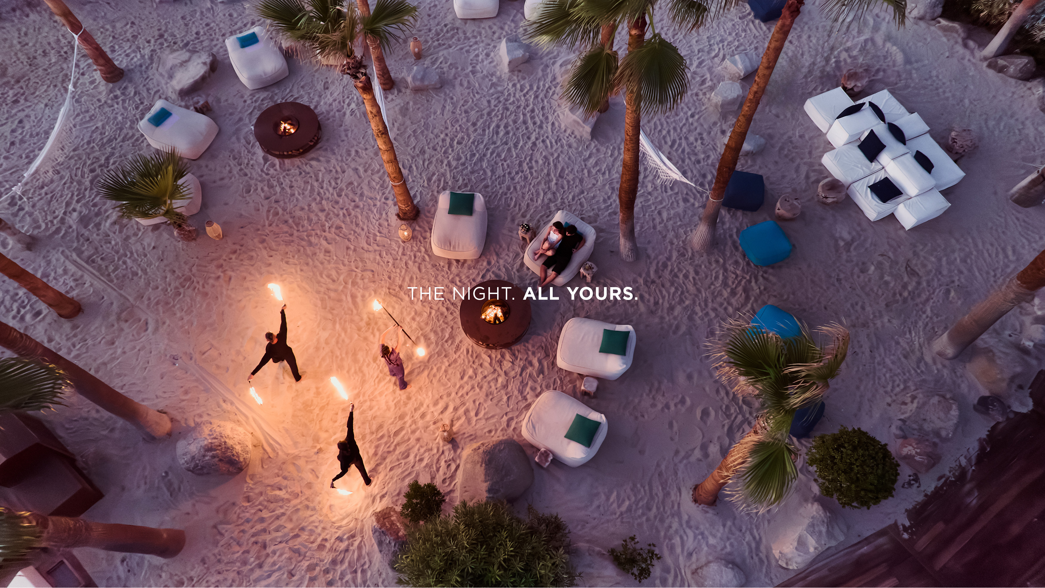 Aerial view of LUXME Kos resort and beachfront