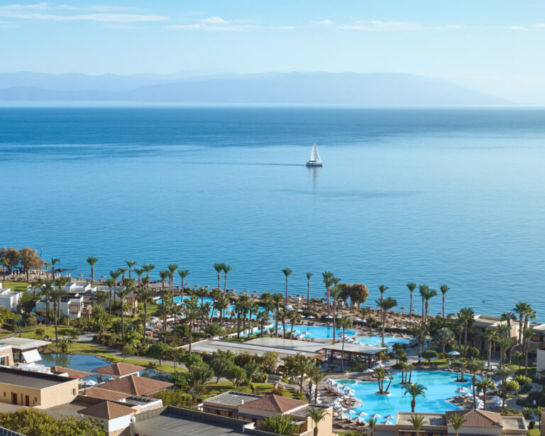 Grecotel LUXME Kos aerial beach view