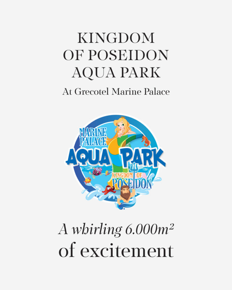 Family enjoying the Aqua Park near Grecotel LUXME White Crete.