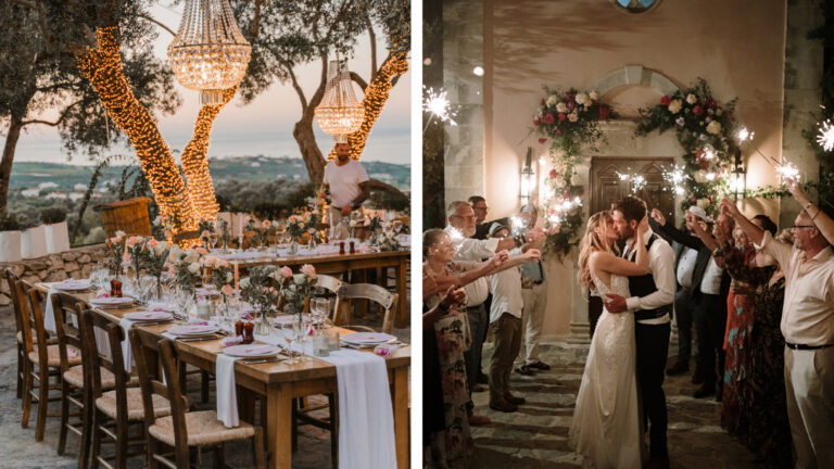 Wedding setting at Grecotel Agreco Farm near Grecotel LUXME White Crete.
