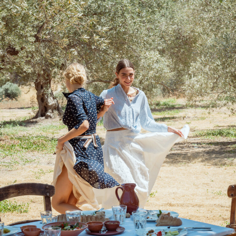 Traditional Cretan celebration with music and dancing.