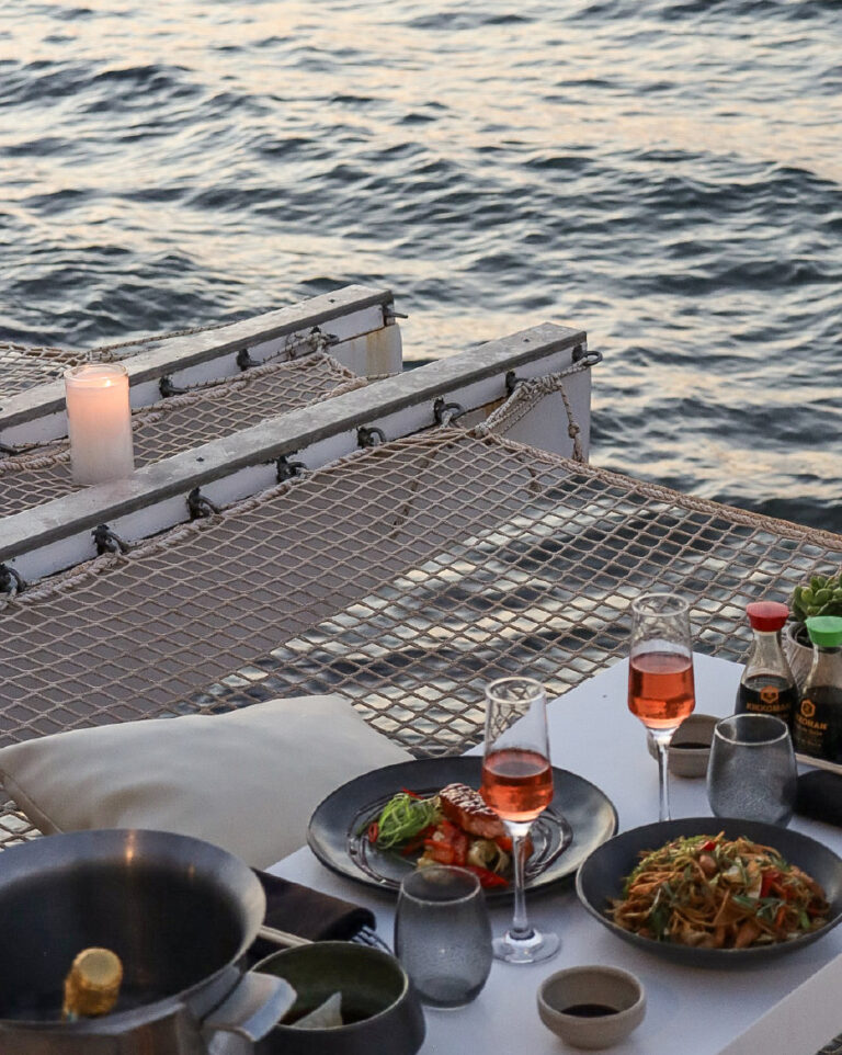 Asian dishes served beside the sea at Grecotel LUXME White Crete.