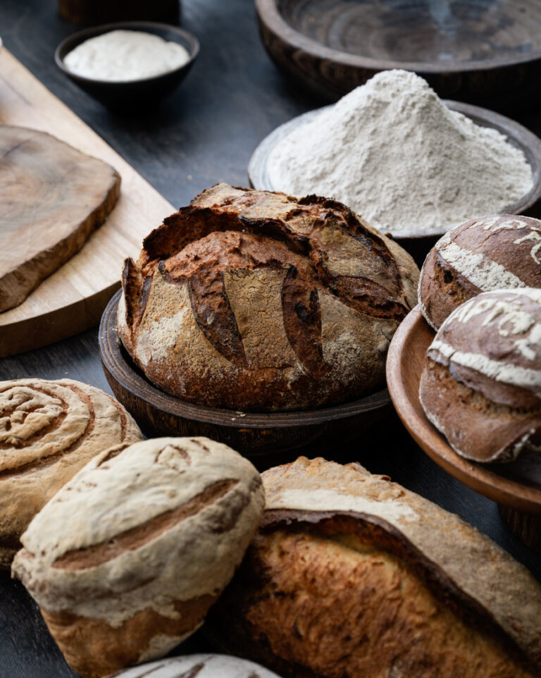 Fresh artisan bread at Ventanas il Mar at Grecotel LUXME White Crete.